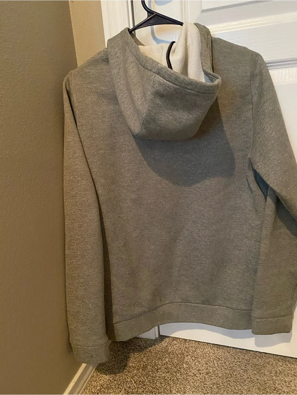 Nike Gray Dri-Fit zip up hooded sweatshirt men’s